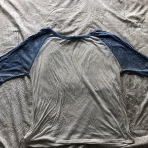 Blue & White Baseball Shirt